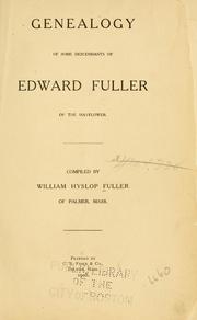 Cover of: Fuller genealogy ... by William Hyslop Fuller