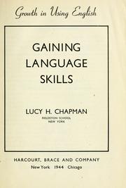 Cover of: Gaining language skills
