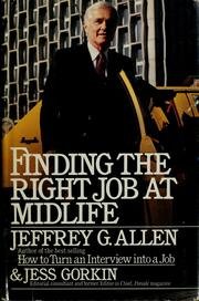 Cover of: Finding the right job at midlife