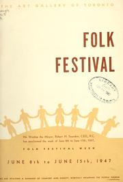 Cover of: Folk festival ... June 8th to June 15th, 1947.