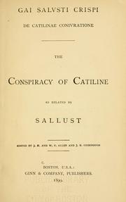 Cover of: Gai Salusti Crispi De Catilinae conivratione by Sallust