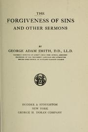 Cover of: The forgiveness of sins and other sermons