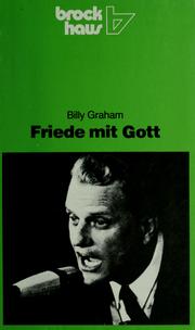Cover of: Friede mit Gott by Billy Graham