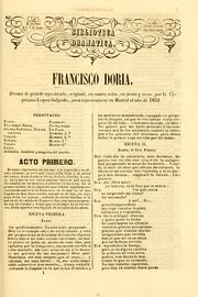 Cover of: Francisco Doria: drama de grande espectáculo, original, en cuatro actos, en prosa y verso