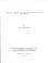 Cover of: Functional assessment and coping behaviors among the rural black elderly