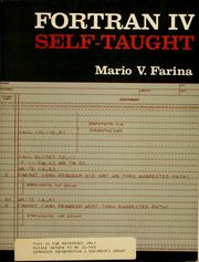 Cover of: Fortran IV self-taught