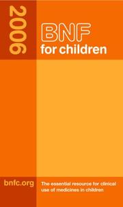 BNF for children 2006 by Costello, Bnf
