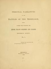 Cover of: The first campaign of the Second Rhode Island infantry. by Rhodes, Elisha Hunt