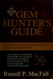 Cover of: Gem hunter's guide: the complete handbook for the amateur collector of gem minerals