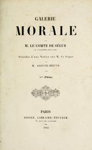 Cover of: Galerie morale
