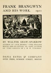 Cover of: Frank Brangwyn and his work. 1911