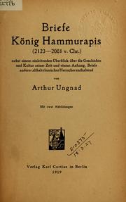 Cover of: Briefe König Hammurapis (2123-2081 v. Chr.) by Hammurabi King of Babylonia