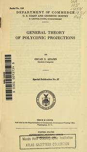 Cover of: General theory of polyconic projections