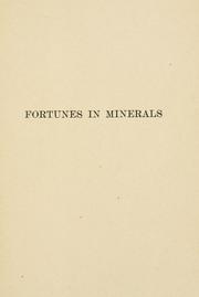 Cover of: Fortunes in minerals by Ion Llewellyn Idriess