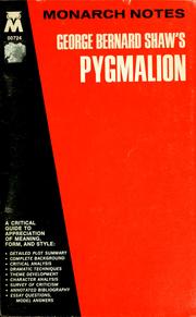 Cover of: George Bernad Shaw's Pygmalion