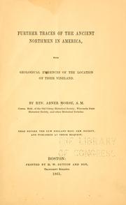 Cover of: Further traces of the ancient Northmen in America by Abner Morse