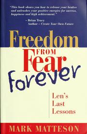 Cover of: Freedom from fear forever