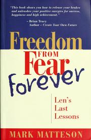 Cover of: Freedom from fear forever by Mark Matteson