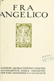 Cover of: Fra Angelico. by Edgcumbe Staley
