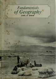 Cover of: Fundamentals of geography.