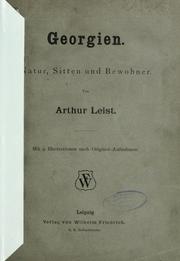 Cover of: Georgien by Arthur Leist