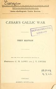 Cover of: Gallic War by Gaius Julius Caesar