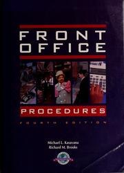 Cover of: Front office procedures by Michael L. Kasavana, Michael L. Kasavana