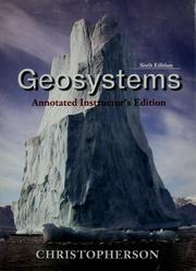 Cover of: Geosystems by Robert W. Christopherson