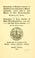 Cover of: Genealogy of Richard Currier of Salisbury and Amesbury, Massachusetts, (1616-1686-?) and many of his descendants ...