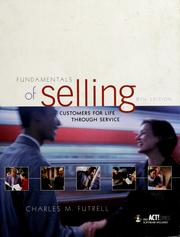 Cover of: Fundamentals of selling: customers for life through service