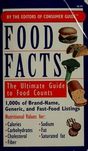 Cover of: Food facts by Consumer Guide