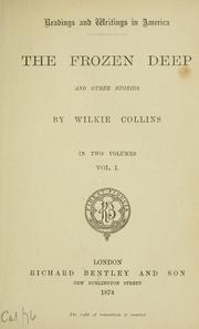 Cover of: The frozen deep. by Wilkie Collins