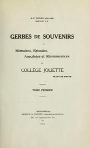 Gerbes et souvenirs by Alphonse-Charles Dugas