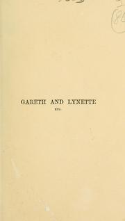 Cover of: Gareth and Lynette, etc. by Alfred Lord Tennyson