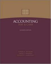 Cover of: MP Accounting by Robert N Anthony, David Hawkins, Kenneth Merchant, Robert Anthony