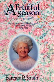 Cover of: A fruitful season by Barbara B. Smith