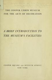 Cover of: A brief introduction to the museum's facilities