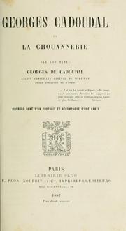 Cover of: Georges Cadoudal et la chouannerie by Georges de Cadoudal