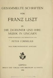 Cover of: Gesammelte schriften . by Franz Liszt