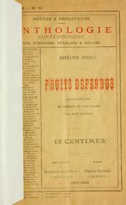 Cover of: Fruits défendus: La flèche d'or, Le cadavre et les fleurs [et] Une nuit d'amour.