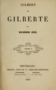 Cover of: Gilbert et Gilberte