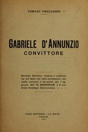 Cover of: Gabriele d'Annunzio convittore. by Tomaso.* Fracassini