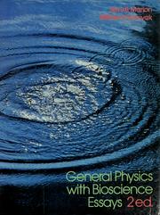 Cover of: General physics with bioscience essays