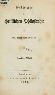 Cover of: Geschichte der Philosophie