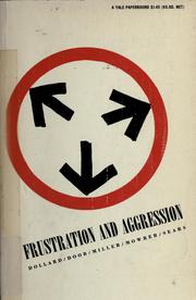 Cover of: Frustration and aggression