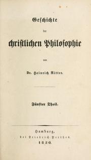 Cover of: Geschichte der philosophie