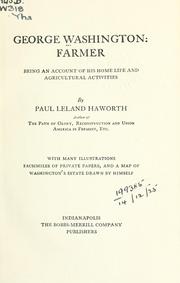 Cover of: George Washington: farmer by Paul Leland Haworth