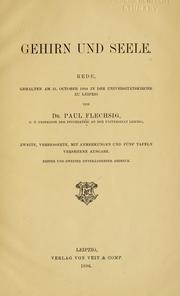 Cover of: Gehirn und seele: Rede, gehalten am 31. october 1894 in der Universitätskirche zu Leipzig