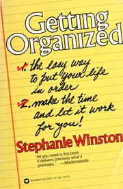 Cover of: Getting organized | Stephanie Winston