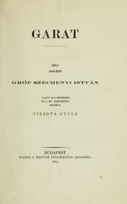 Cover of: Garat by Széchenyi, István gróf